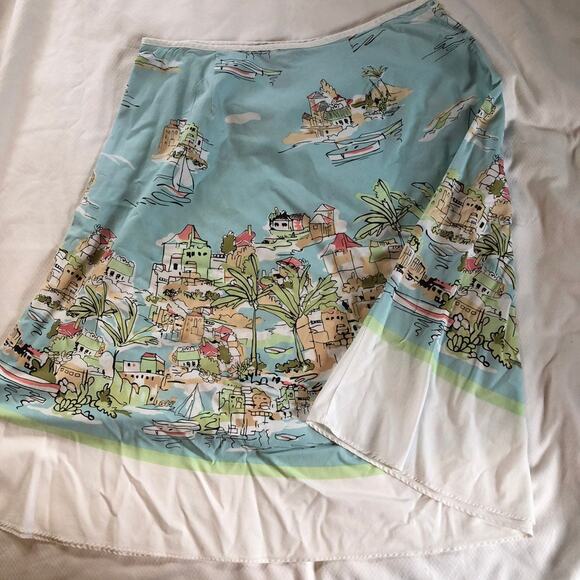 VAN HEUSEN A-Line seaside skirt women's size 10 - Picture 1 of 3